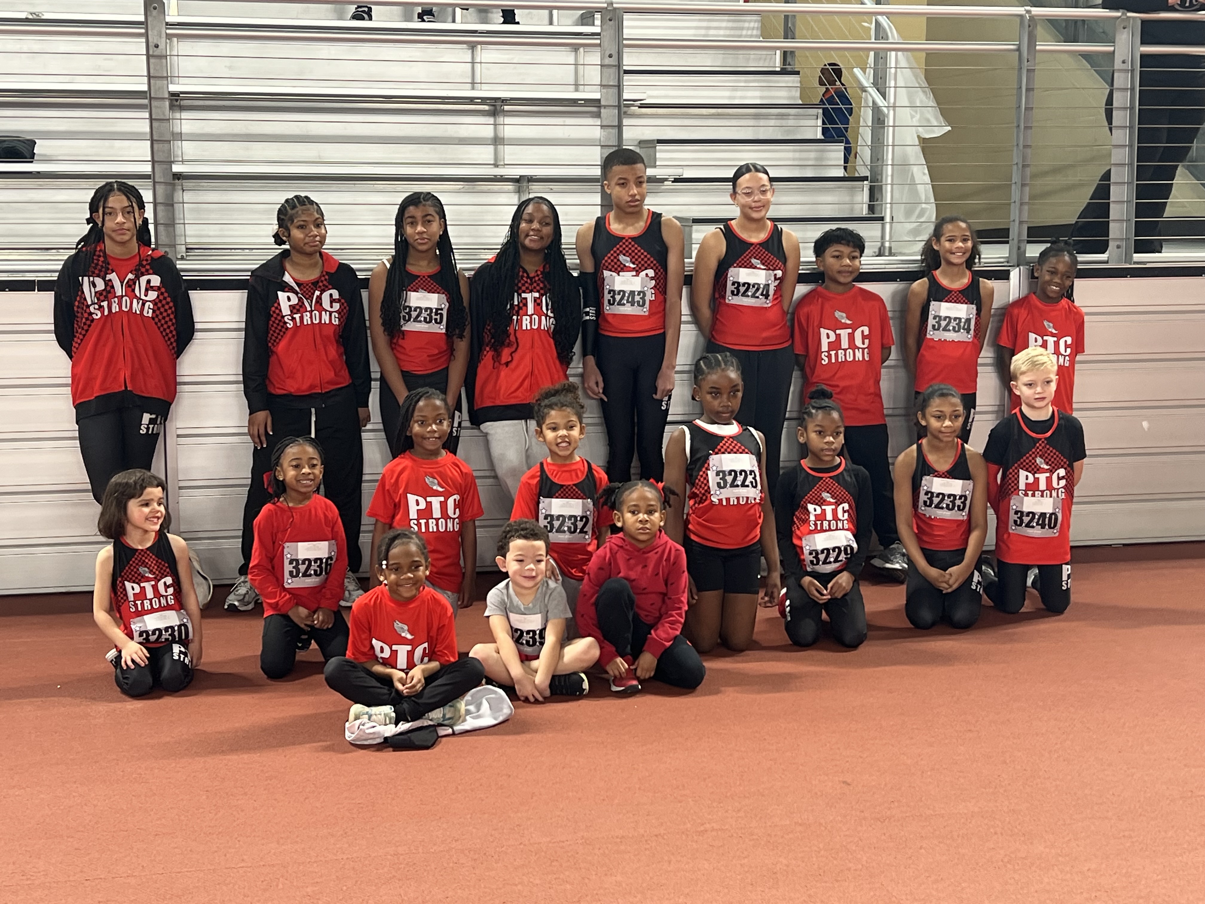 Parker Track Club youth runners group photo